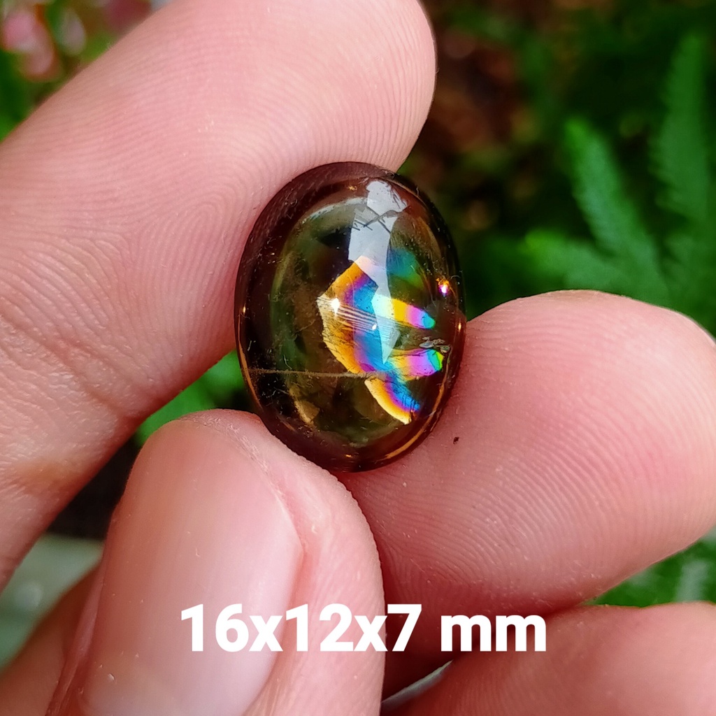 BATU SMOKY PELANGI ASLI ALAM NATURAL BKN AKIK RUBY YAKUT CINCIN MULIA SAFIR PRIA OPAL PERMATA