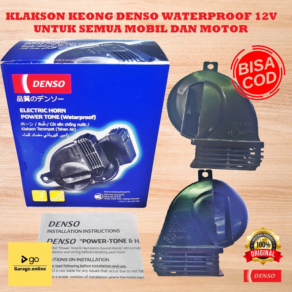 KLAKSON KEONG DENSO WATERPROOF 12V ORIGINAL TERMURAH UNTUK SEMUA MOTOR DAN MOBIL