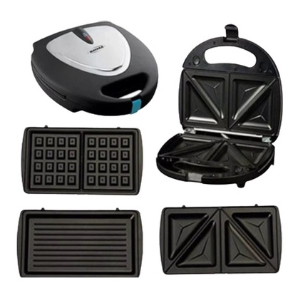 Sandwich Toaster BBQ 4in1 (Sandwich, Grill, Donut, Waffle) Maker Mayaka SM-8801YZ