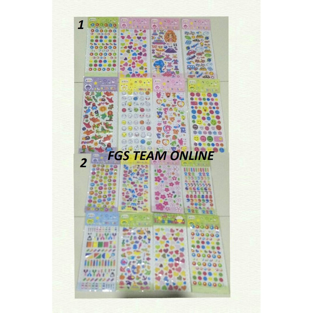 

MAINAN ANAK STICKER KIDS SEAL KARAKTER/HADIAH GOODIEBAG/STKDSL-1