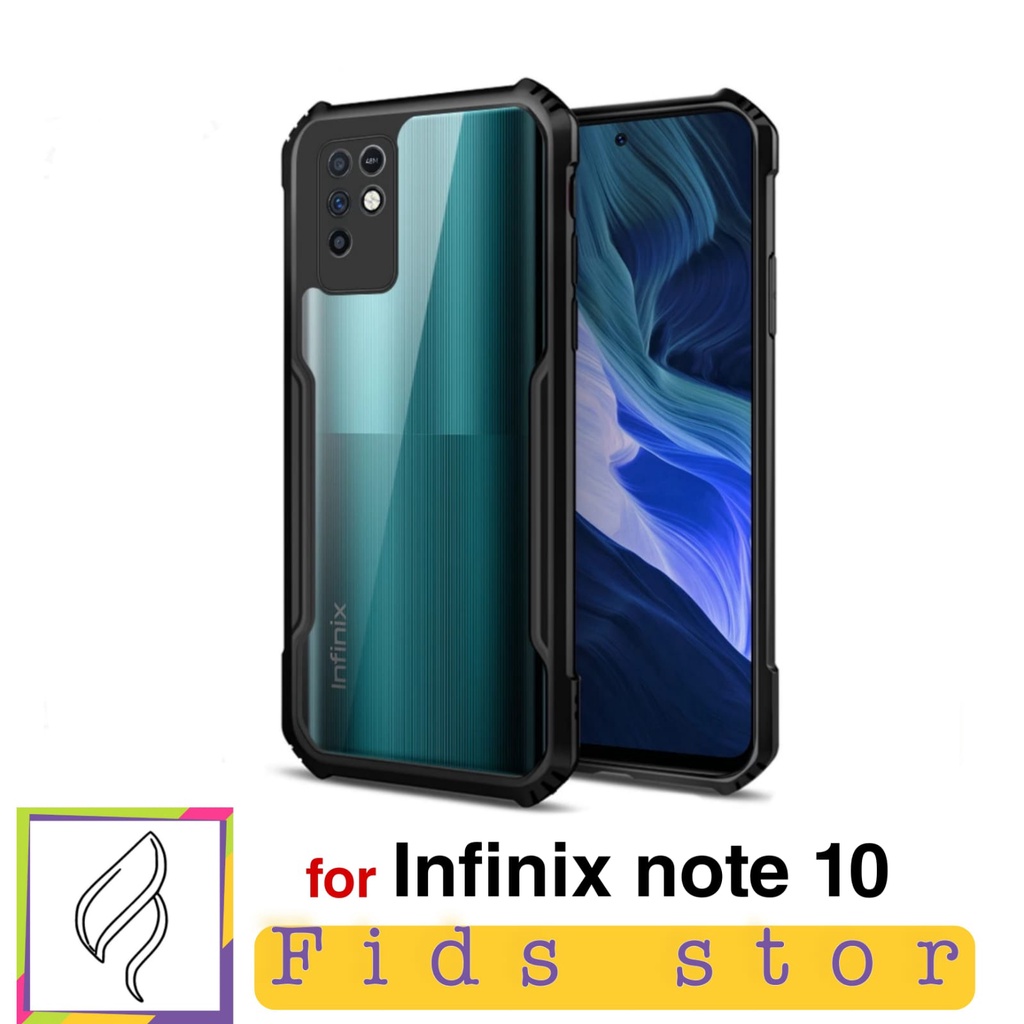 PROMO CASE INFINIX NOTE 10 SHOCKPROOF Casing Xundd Transparan Clear Pelindung HP Sampul Transparan