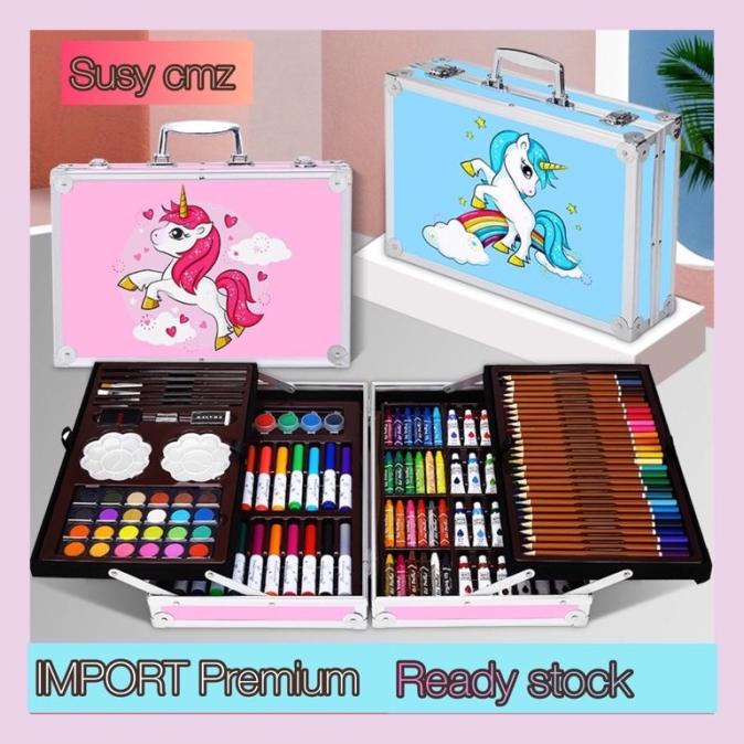 

Set Alat Gambar Anak Tulis Lukis Koper Box Jingjing Import Murah