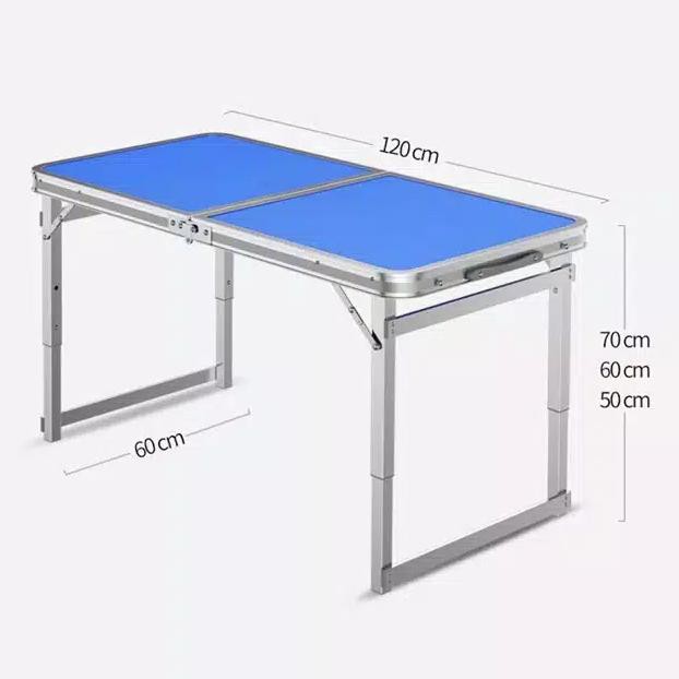 Meja Lipat Portable Meja Lipat Koper Meja Lipat Outdoor - Biru