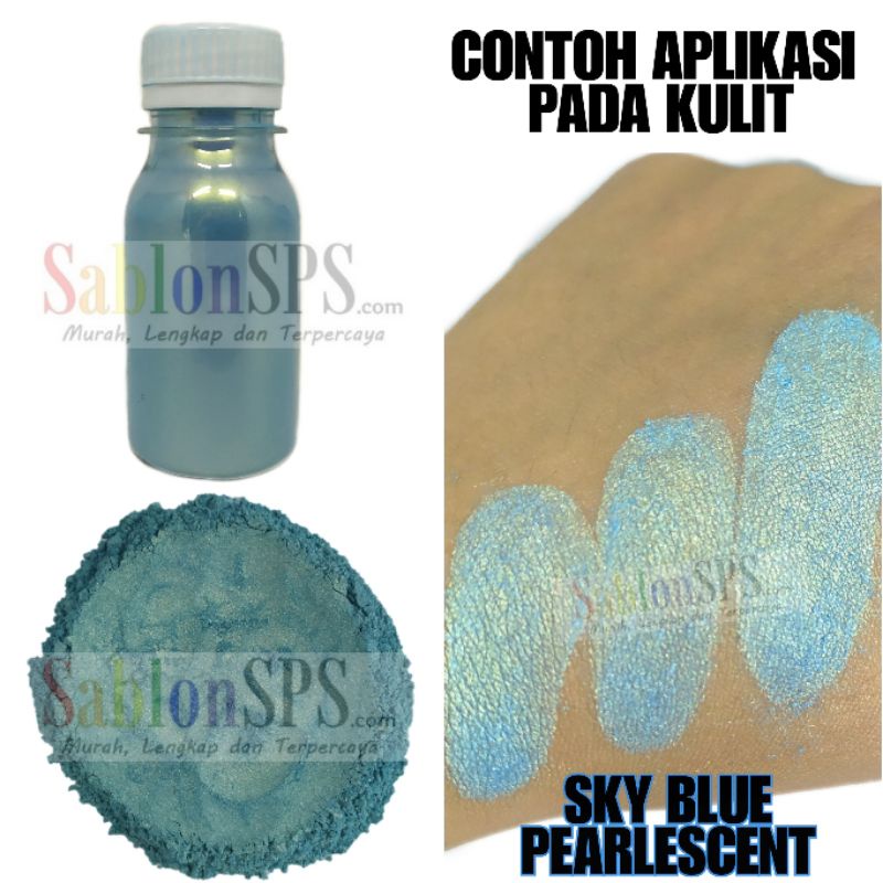 BUBUK POWDER SHIMMER SKY BLUE PEARLESCENT 40GR