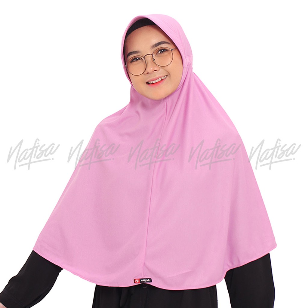 Jilbab Instan Serut Home Statis | Hijab Serut Santai XL Pet Kecil Antem Kaos Khimar Kerudung Bergo