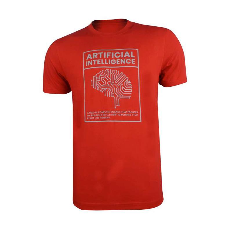 Kaos Giordano AI Graphic Print Tee T-Shirt Pria M Original