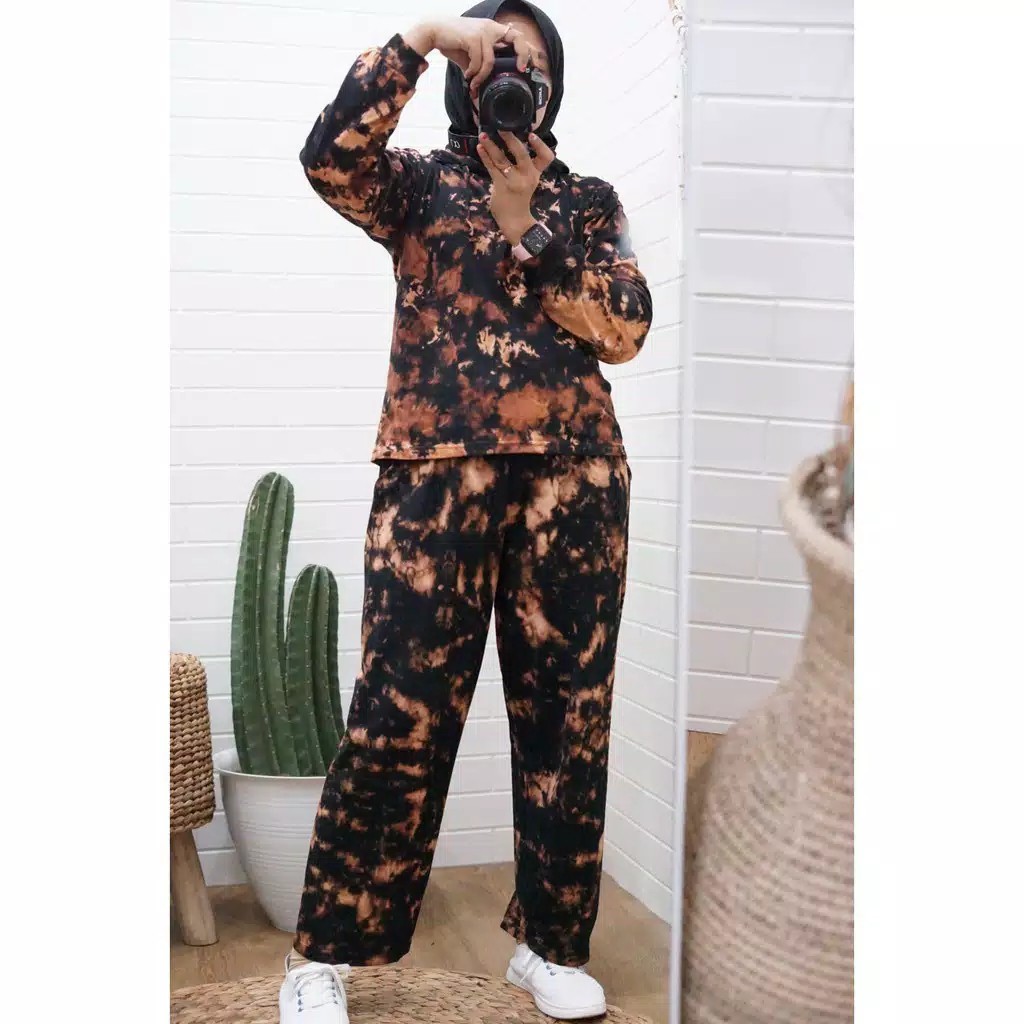HODIE TIE DYE //  SETELAN HODIE TIE DYE // HODIE SET TIE DYE KEKINIAN // HODIE CROP TIEDYE