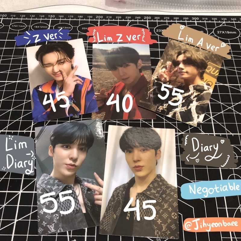 PC Photocard Ateez album fever pt.2 Wooyoung Yeosang Yunho Z ver Limited Z A Diary