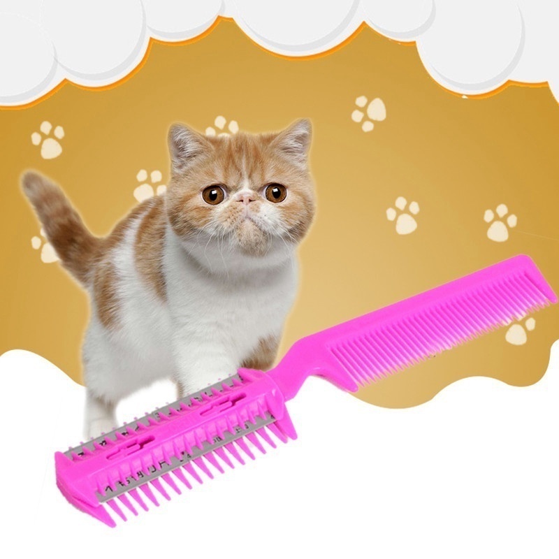 [1Pcs Pet product / Pet Hair Trimmer Comb][Dog Cat Cutting Cut Grooming Razor Thinning]