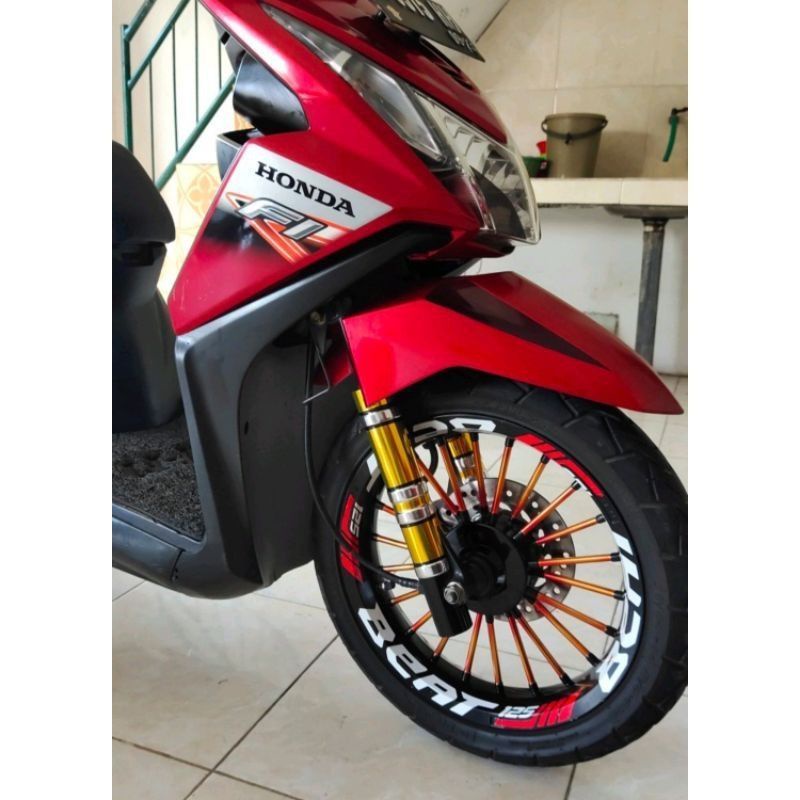 Stiker beat Sticker velk Sticker velg motor honda beat fi beat karburator beat street