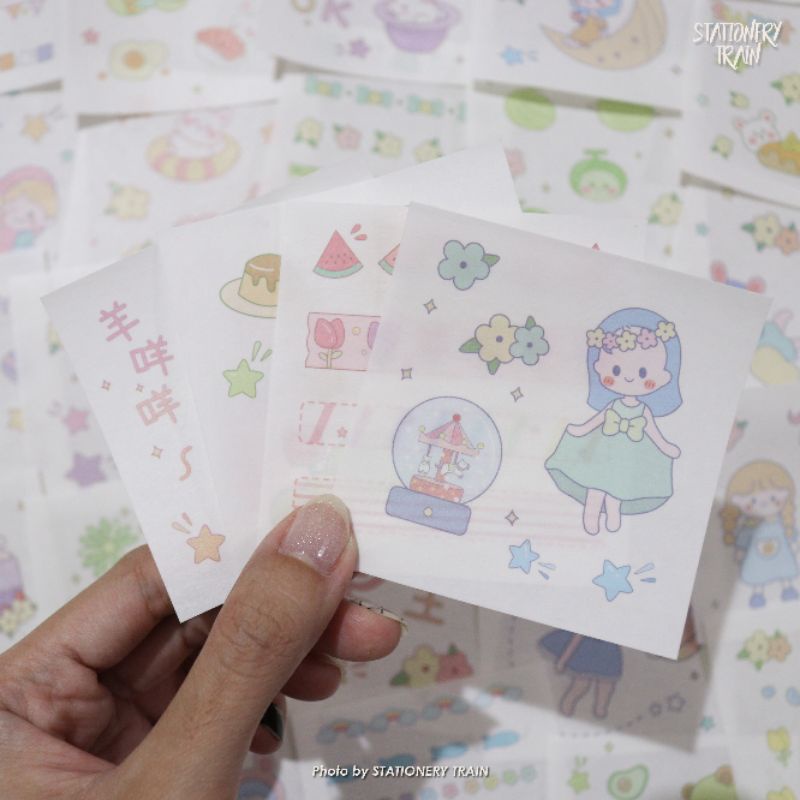 

(SATUAN) Sticker Paper Sheet Random / Cute Deco Sticker Eceran