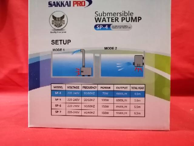 Pompa kolam air mancur energy saving SAKKAI PRO SP 4