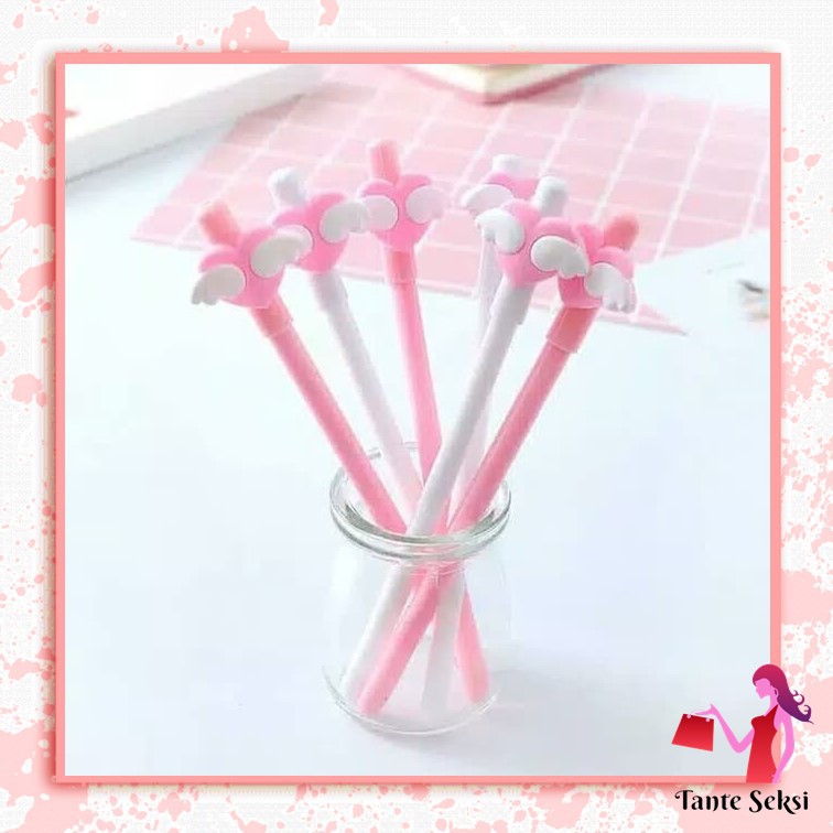 

Ballpoint Love Karakter Unik Pen Pulpen Heart Wing Pena Bolpoin