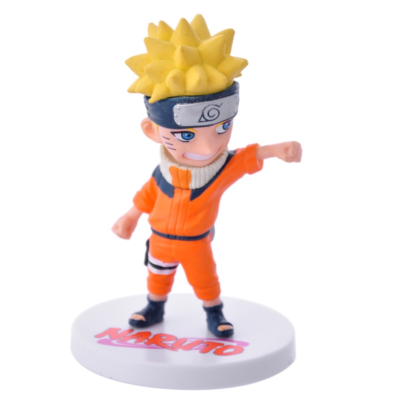 6pcs / Set Action Figure Anime Naruto Shippuden Uzumaki Hatake Kakashi Bahan PVC Untuk Hadiah Anak