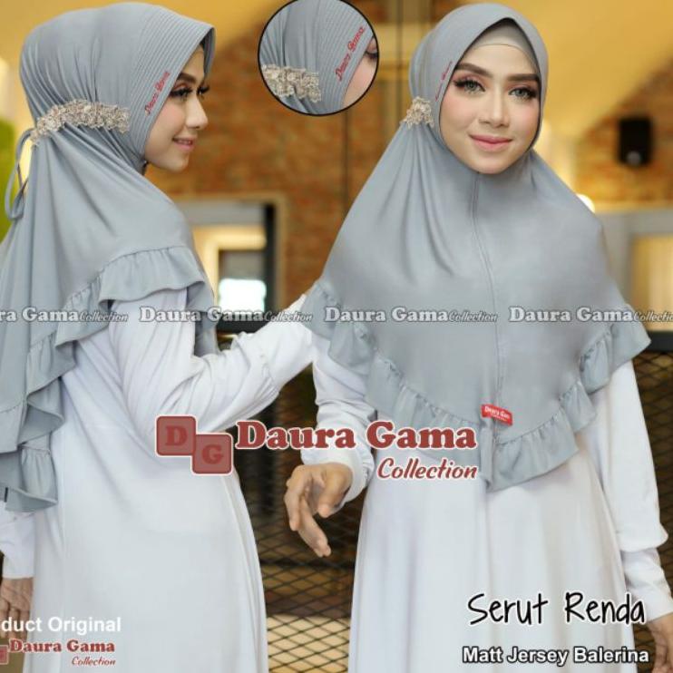 "CGK.21My22ˣ" HIJAB INSTAN SERUT RENDA/ BERGO BY DAURA GAMA