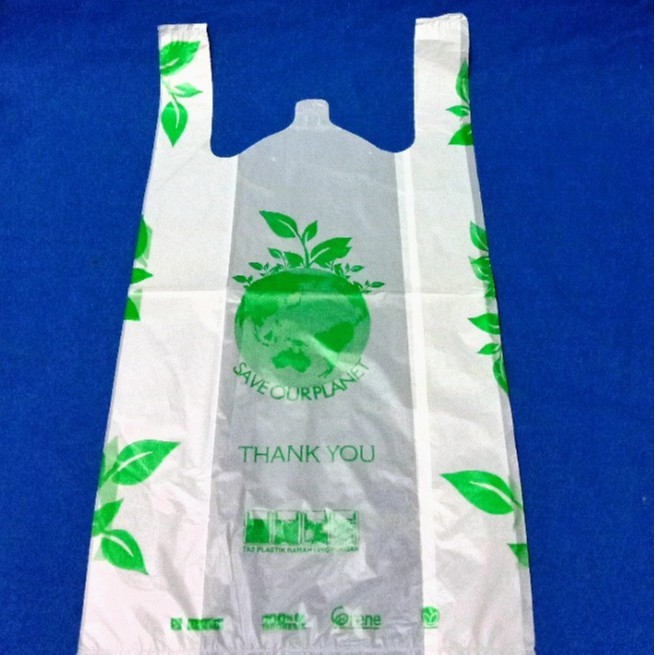 DISKON MURAH!!! Kantong Plastik Kresek Klin Go Green Ramah Lingkungan uk 28 ( Besar ).