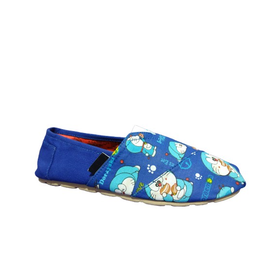 SEPATU ANAK SLIP ON CANVAS MOTIF KARAKTER DORAEMON BIRU LAKI KALI PEREMPUAN KIDS TERMURAH