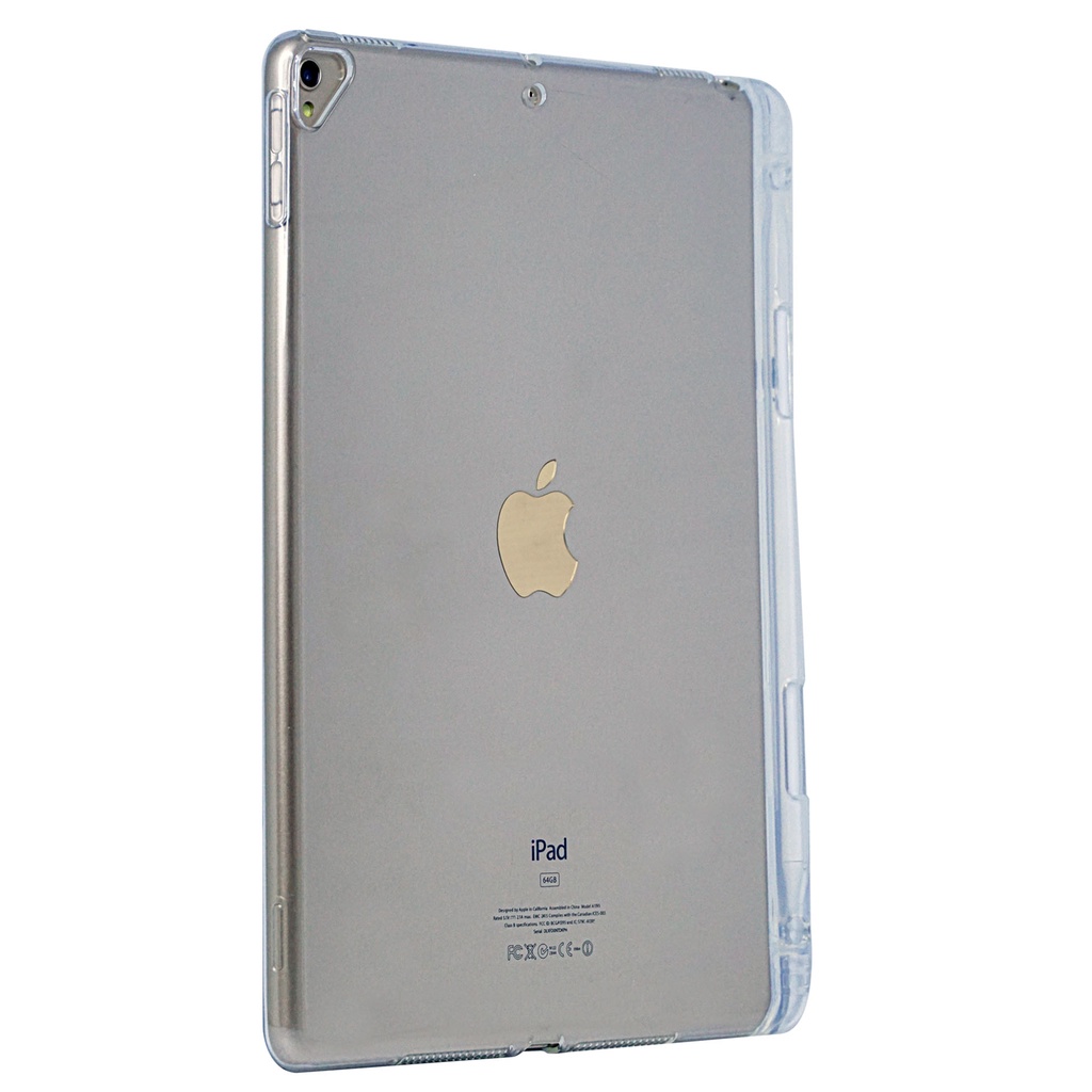 Ipad Air1/Air2/Pro 9.7 | Ipad 8/ 10.2 2019/2020 | Ipad Air 4 10.9 2020 | Ipad Pro 12.9 2022 Anti Crack + Tempat Stylus Case Casing  Bening Transparnt CaseSellerClear Anti Crack Case Stylus Slot