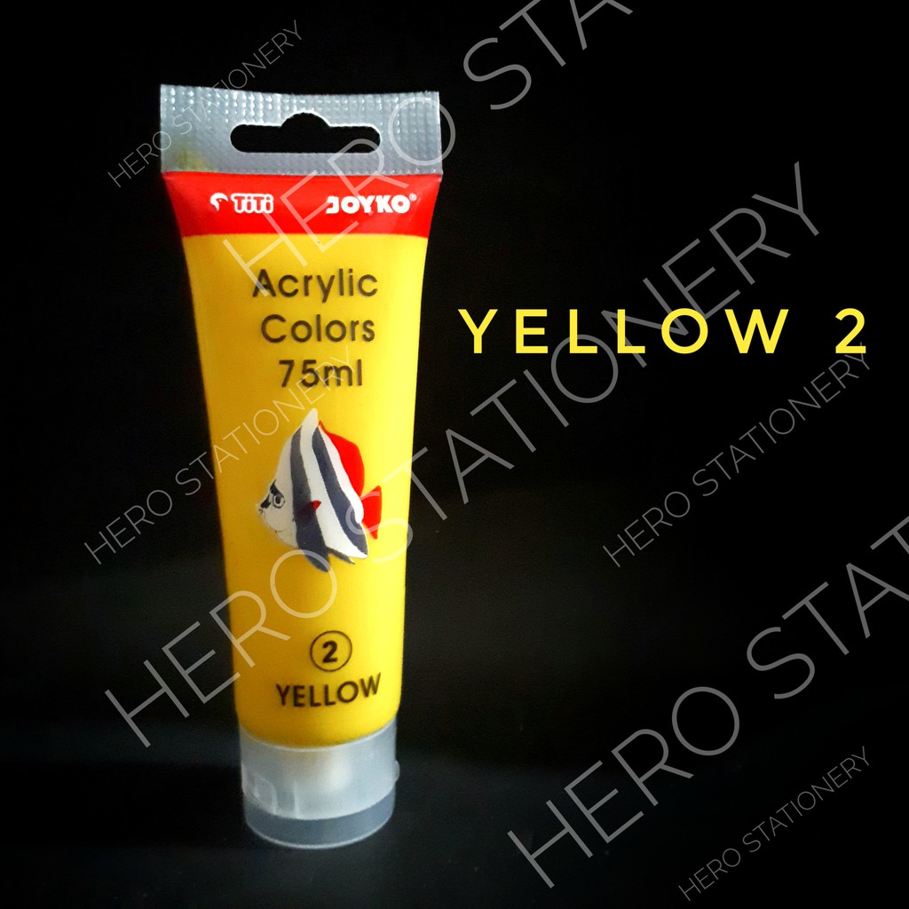 

Cat acrylic akrilik joyko titi tube 75 ml warna kuning yellow 2