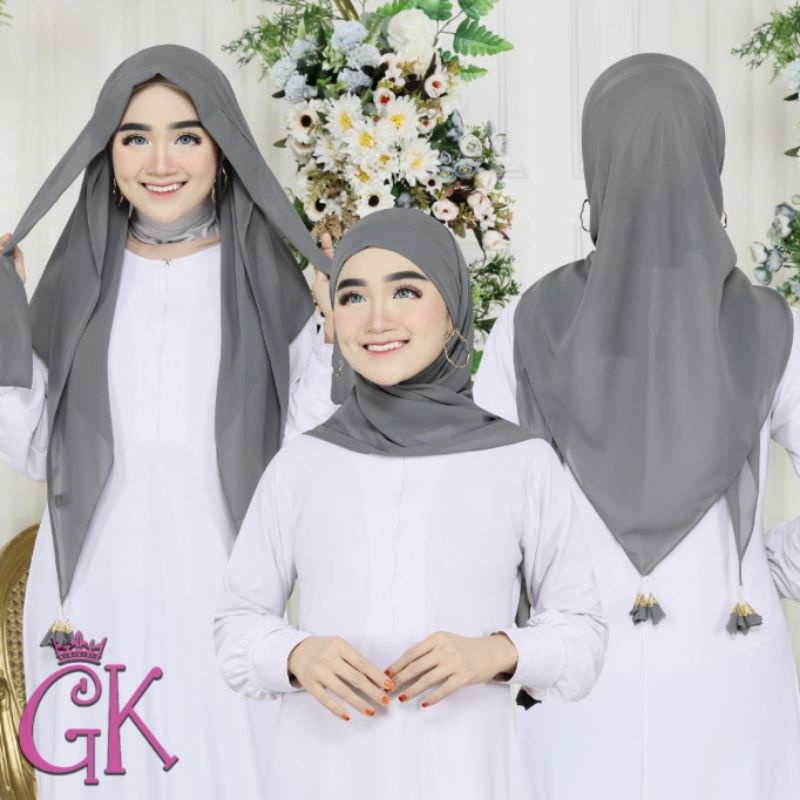 JILBAB SEGITIGA MALAY RONCE / JILBAB SEGITIGA INSTAN / JILBAB SEGITIGA MALAY / JILBAB SEGI EMPAT / JILBAB SEGIEMPAT / JILBAB MALAY