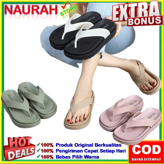 ✨ COD ✔️ SANDAL JEPIT WANITA BALANCE 1605 26 IMPORT TEBAL 4CM KUAT NYAMAN AWET SOL KARET TIDAK LICIN