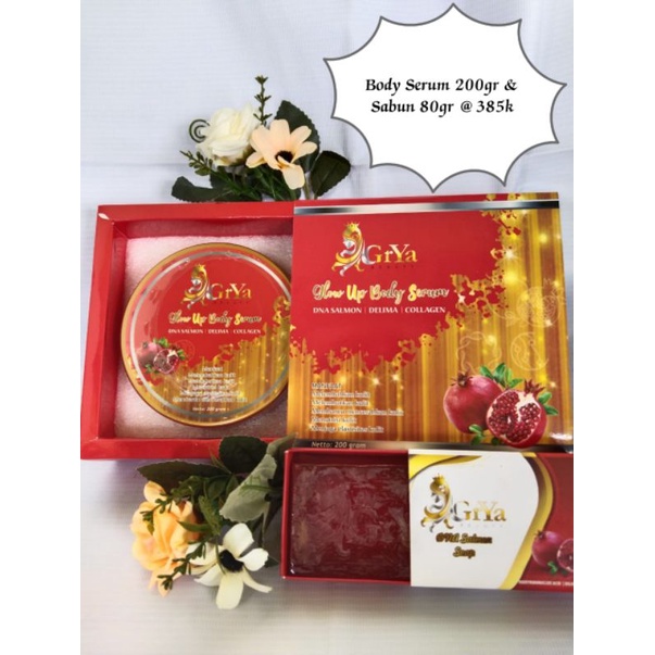 GrYa Beauty Glow Up DNA Salmon BPOM aman dan halal Sepaket dengan sabun Grya Beauty DNA Salmon Soap