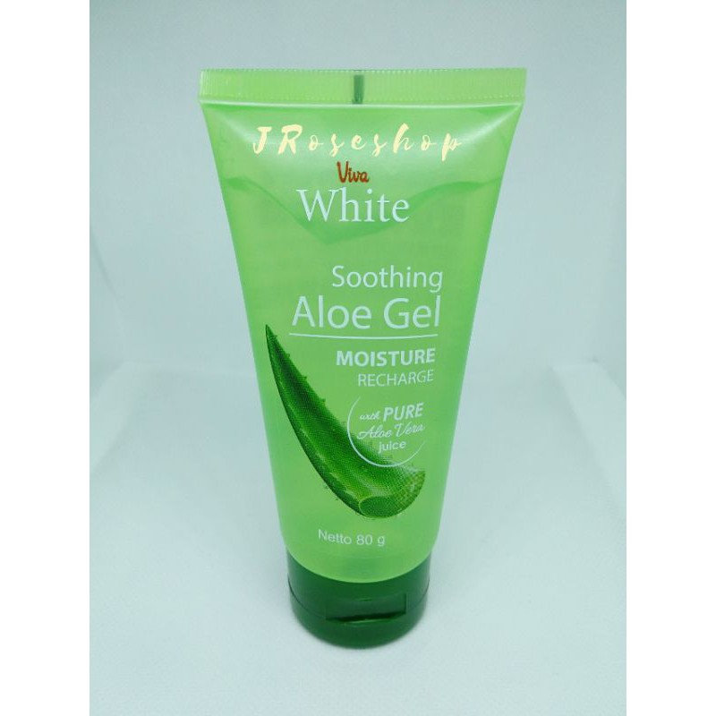 VIVA WHITE SMOOTHING ALOE VERA GEL MOISTURE / ALOE VERA GEL VIVA 80 GRAM