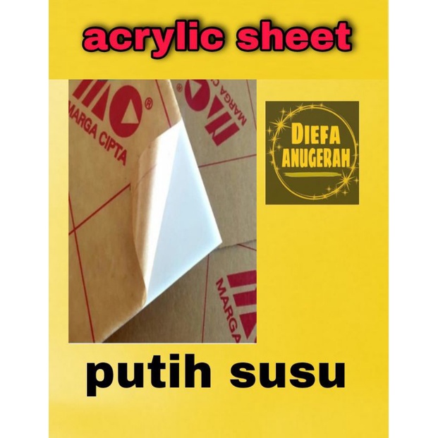 Akrilik 2mm ukuran 40x5 akrilik lembaran/kaca plastik