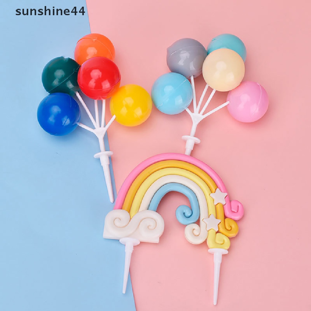 Sunshine Topper Kue Bentuk Balon / Bintang / Awan / Hujan Untuk Dekorasi Pesta Ulang Tahun