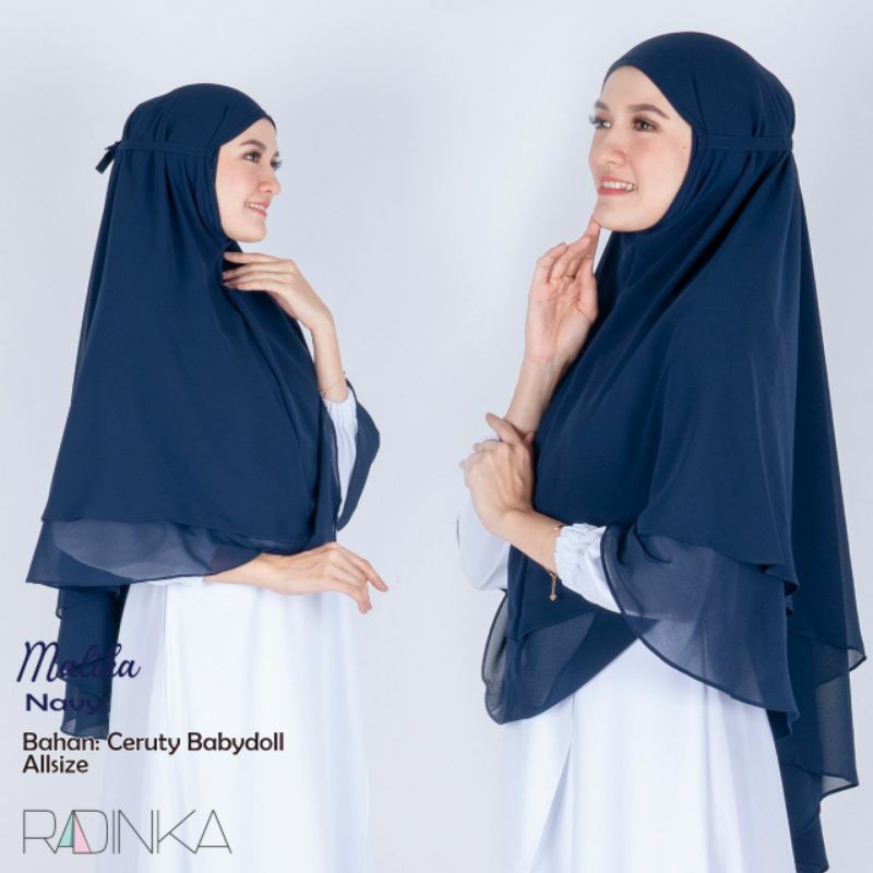 PROMO HABIS KAN STOK DIJUAL MURAH Kerudung Khimar Syari Tali tanpa Pad 2 layer babydoll