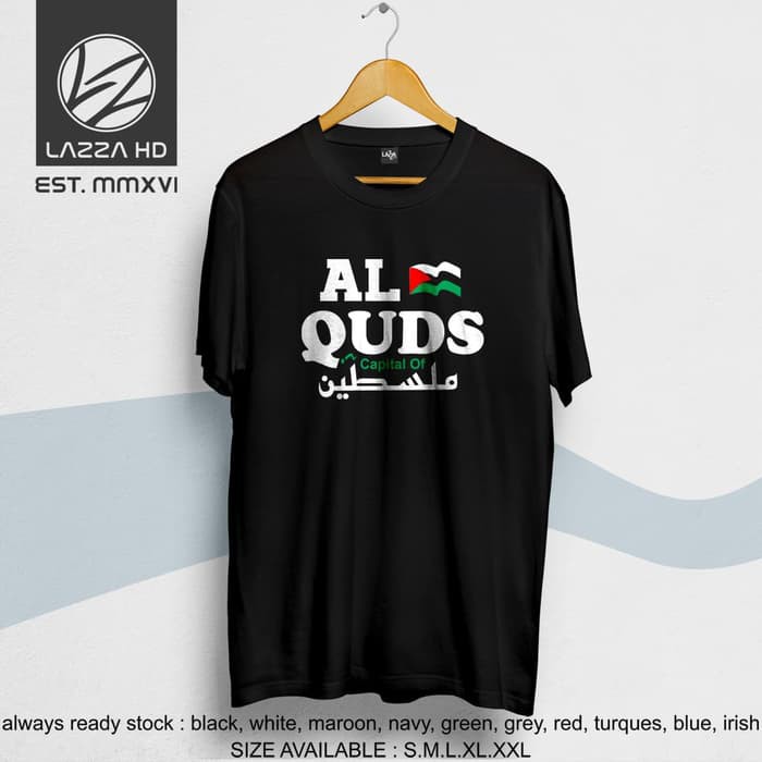 Kaos Tshirt Distro Palestina Al-Quds Terlaris