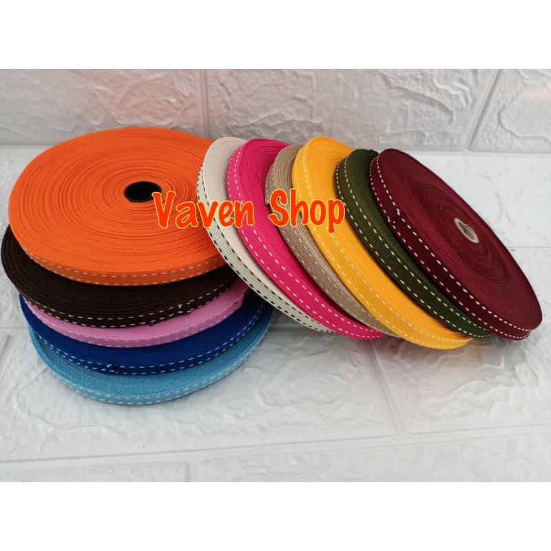 Pita Grossgrain/Pita Polyster Motif Garis 1 cm