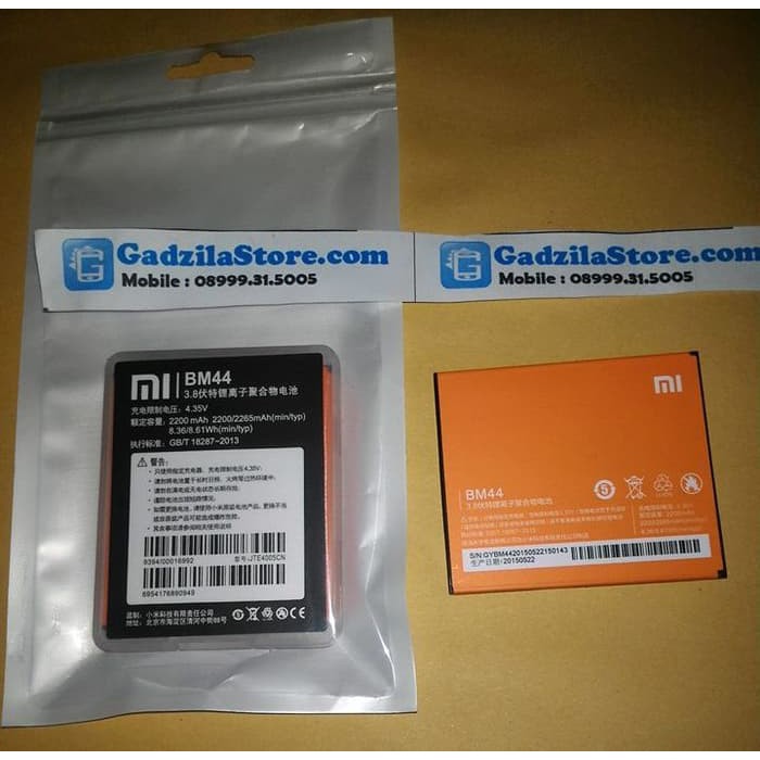 Murah  BATERAI XIAOMI Redmi 2 2S BM44 ORIGINAL 100% ORI  Batre Battery BM 44