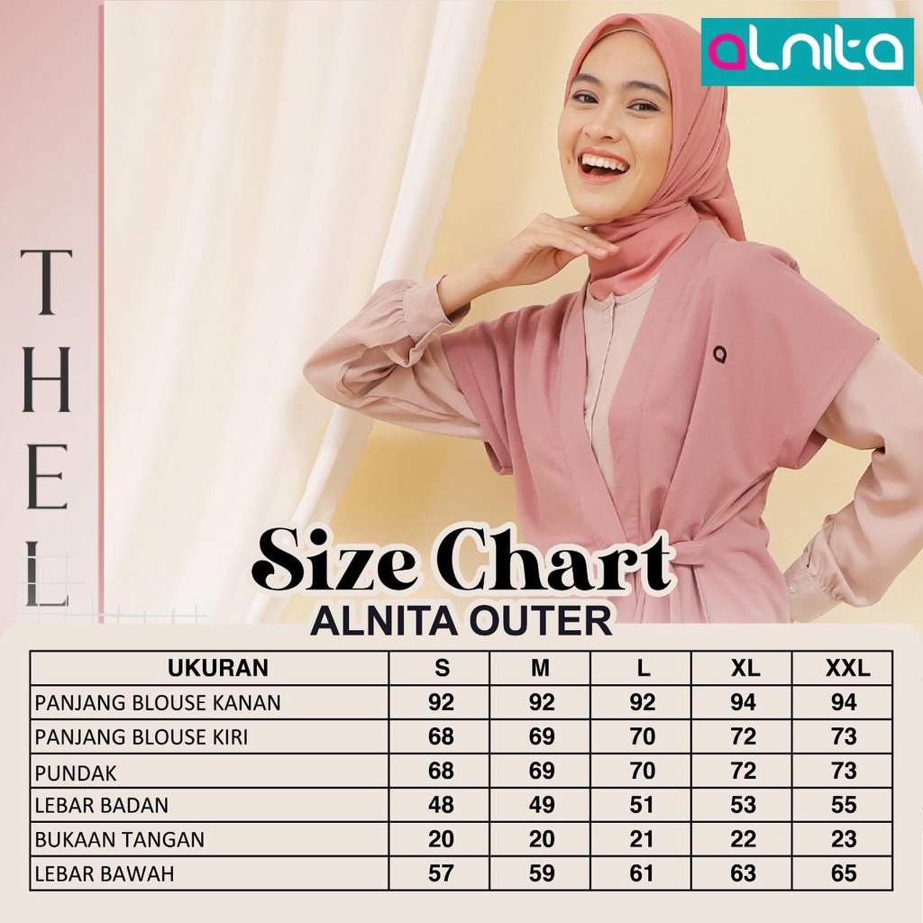 Thelma Outer Alnita Material Bahan Baby Terry OOTD Rompi Terbaru Masa Kini dan Terlaris