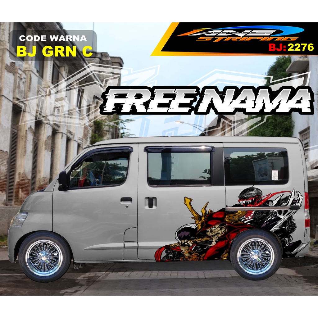 STIKER VARIASI MOBIL GRANMAX / VARIASI STIKER MOBIL LUXIO / STICKER DECAL BODY SAMPING MOBIL AVANZA XENIA / STIKER MOBIL