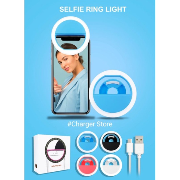 Ring light Mini Selfie / Lampu LED Mini / Lampu Flash / Lampu Selfie / Ringlight Mini