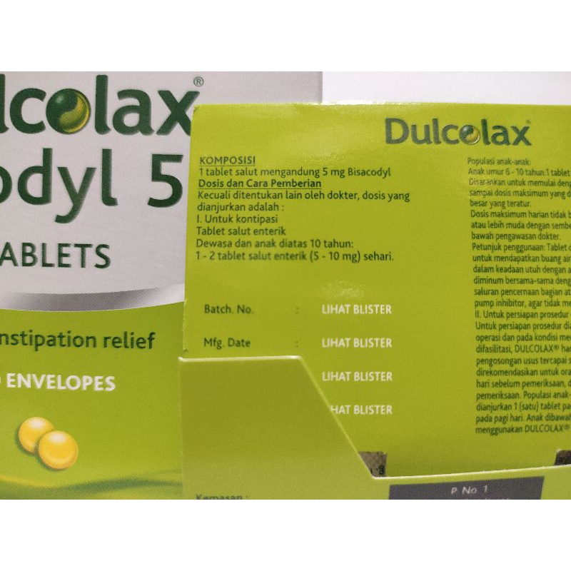 DULCOLAX TABLET @1Strip @4Tablet