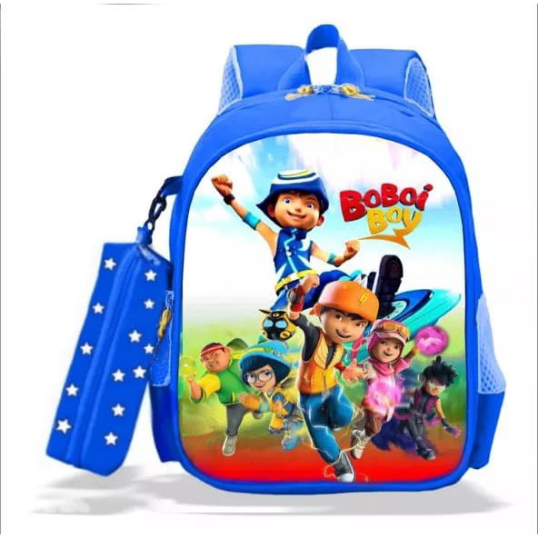 GGS TERMURAH Tas Ransel Sekolah SD Anak Laki - Laki Motif BOBOIBOY 2IN1