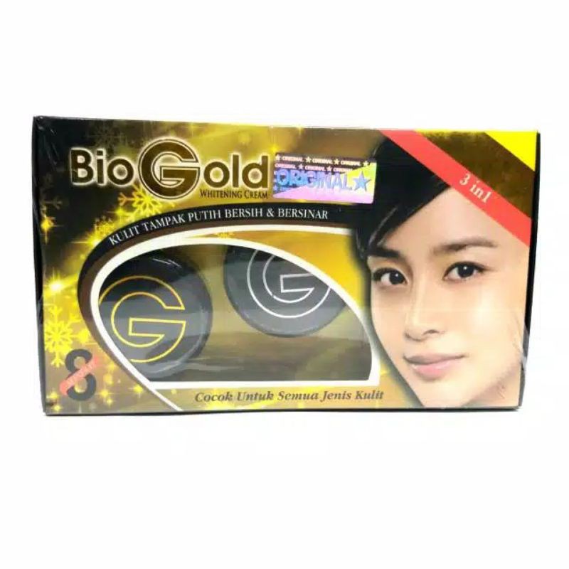 [ ORIGINAL ] PAKET BIO GOLD WHITENING CREAM 3in1 ORIGINAL