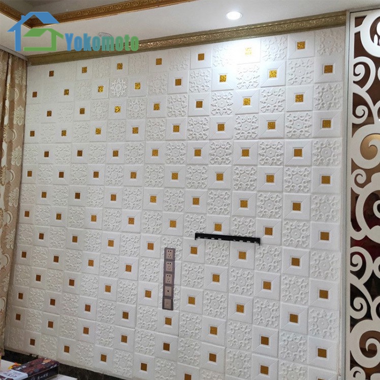 Wallpaper Dinding Ceiling Wallpaper Sticker Dinding Busa 3D Desain Wallpaper Perekat Bata Stiker Dinding Kamar Tidur-5