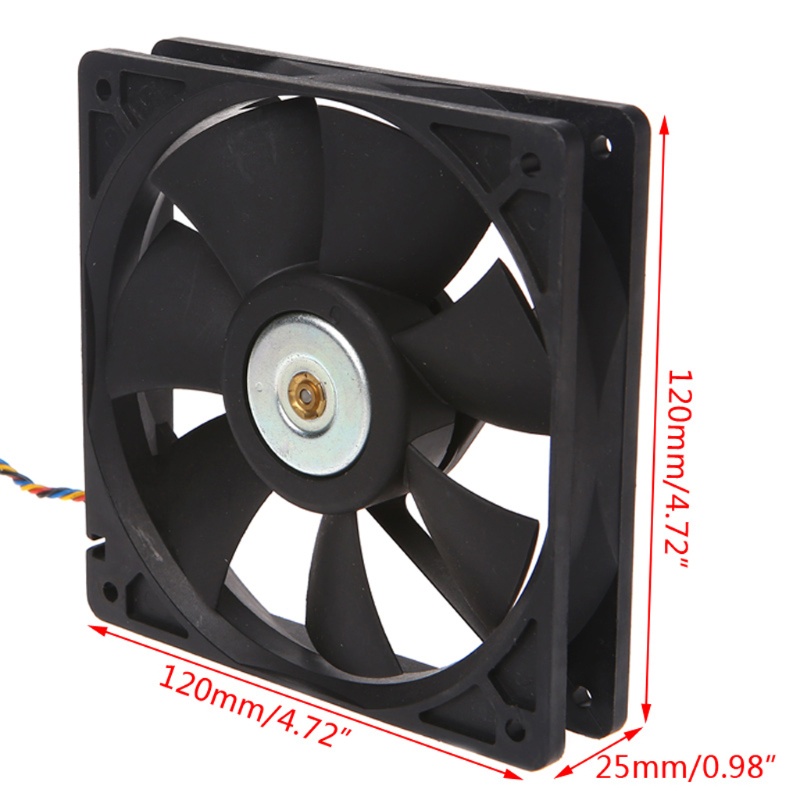 btsg 120x120x25mm Brushless DC12V 0.80A 7-Blade Cooling Fan 12025 For Delta AFB1212SH