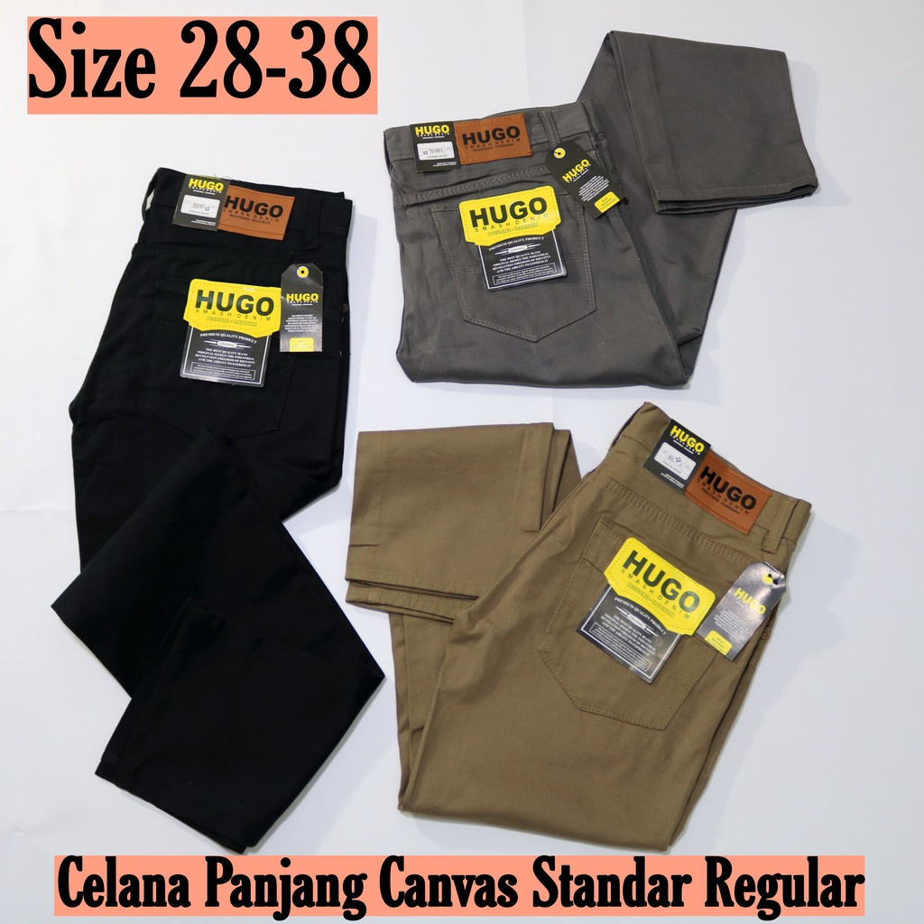 Celana Panjang Standar Pria Celana Standar Kanvas soft Celana Panjang Standar Reguler Pria Celana St