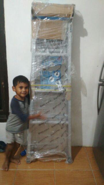 Tangga Lipat  2 Meter Aluminium Bina Karya Gratis Ongkir Jabodetabek