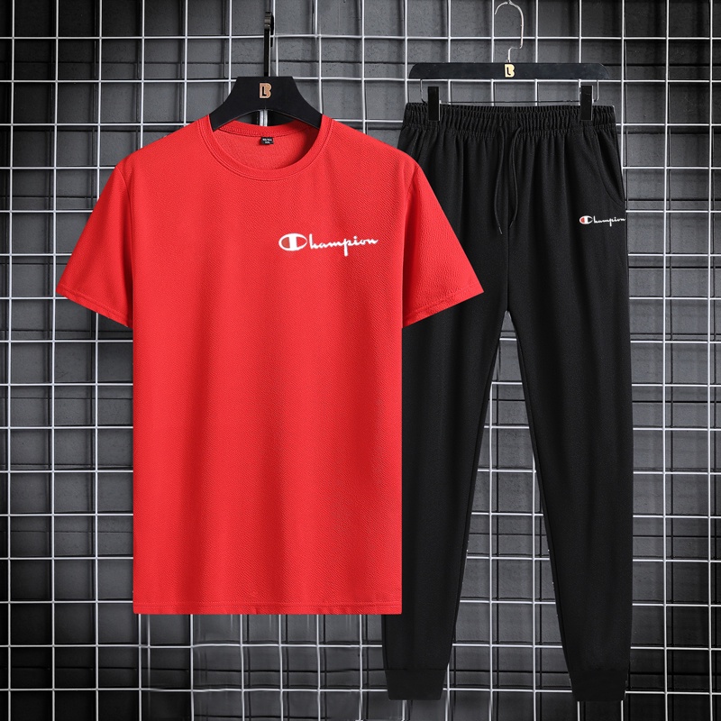 Baju olahraga pria + Celana cowok / celana training pria / kaos distro cowok olahraga SET F11