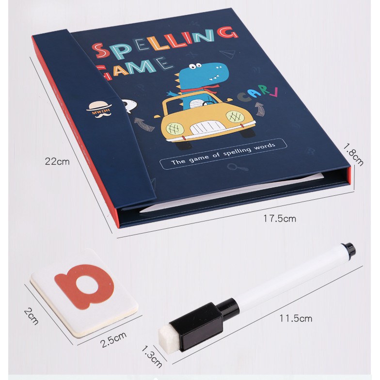 [BIG SALE] Buku Mainan Magnetik Spelling Game / Buku Edukasi Anak Pintar Membaca