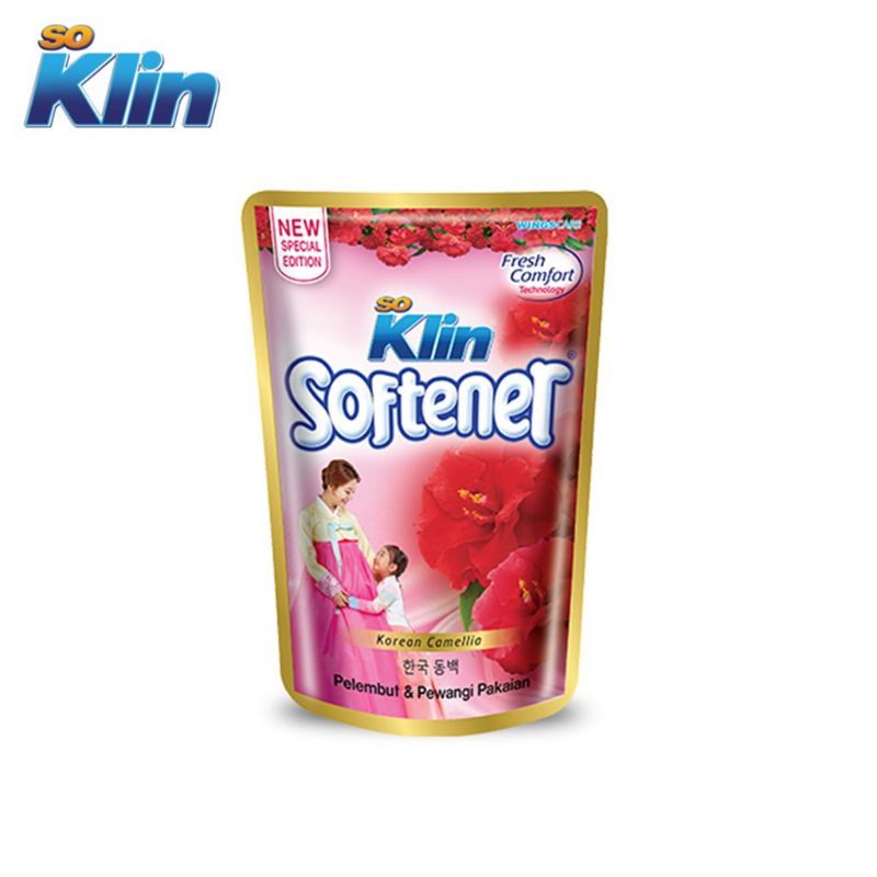 SoKlin Softener Korean Camellia, Mystical Tokyo Dan Starry New York || So Klin Pewangi Pink dan Biru