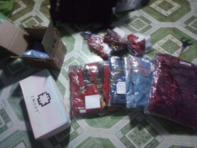 Merry Couple Dress Seragam Batik Natal Merah Baju Cantik Pakaian Anak