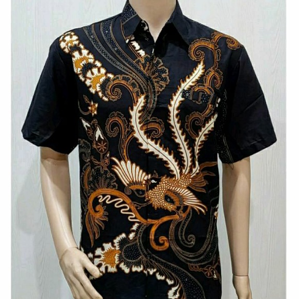 Kemeja Batik Pria Big Size 4L 5L Lengan Pendek Hem Jumbo XXXL Seragam JHN