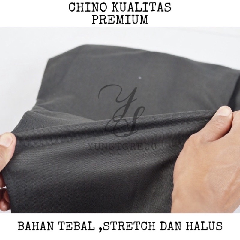 Celana Panjang Pria Chino Rib PREMIUM / Celana Chino Panjang Pria Rib Pinggang Karet HIGH QUALITY