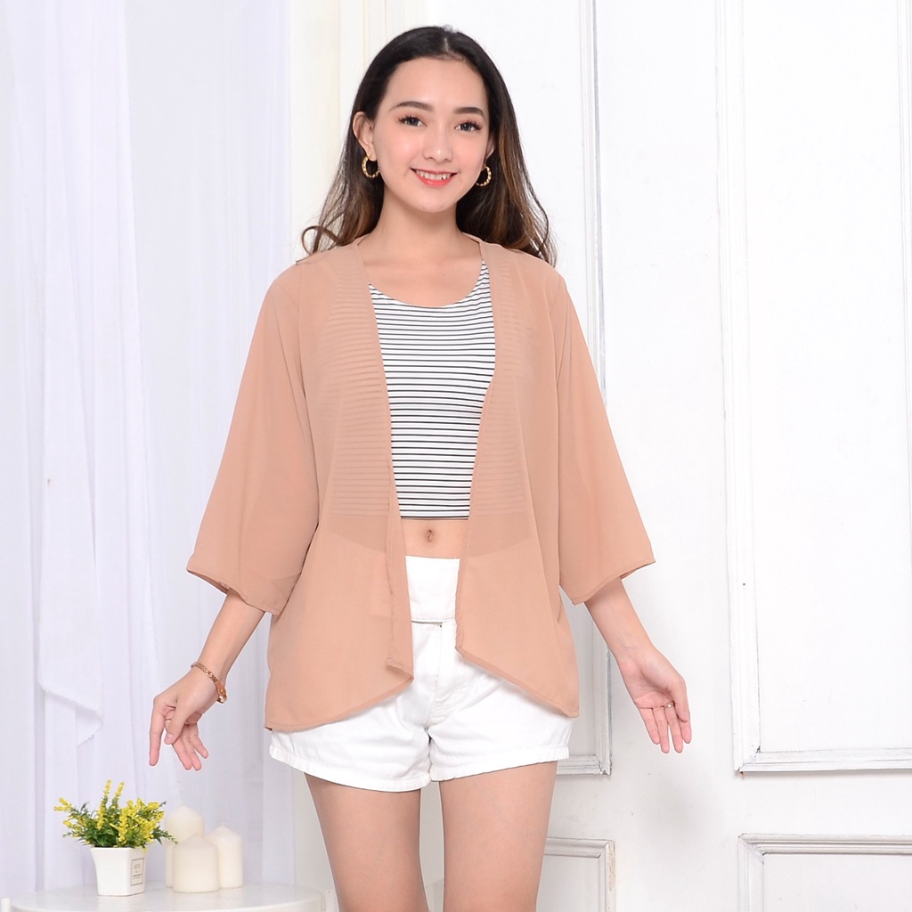 Toply Shop BISA COD Outer Basic simple kimono alina